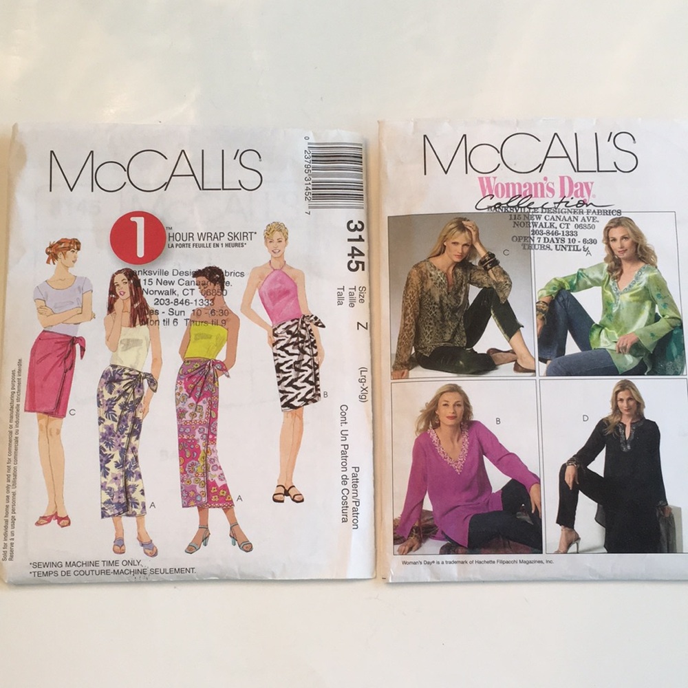 McCall’s Patterns - Tunic & Wrap Skirt